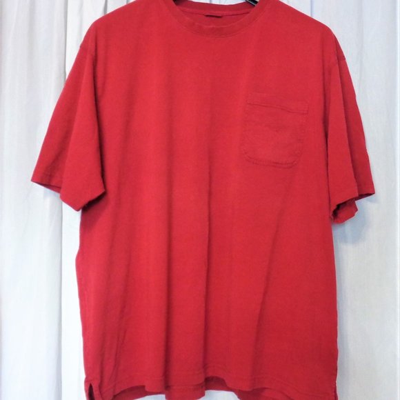 Bass Pro Shops Other - MENS 3XL RED COMFY POCKET TEE SHIRT RED HEAD CASUAL POCKET TEE